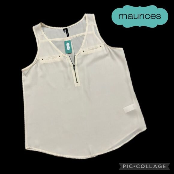 NWT Maurices women’s sleeveless blouse size M - Picture 1 of 11